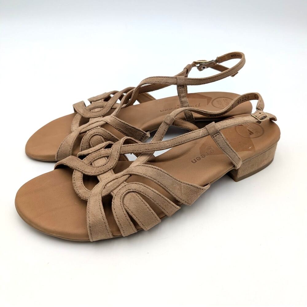Paul Green Rumi Sandals Adjustable Women's Natural Beige Size US9.5/UK7 EU40